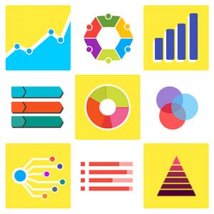 image of different types of infographics charts graphs