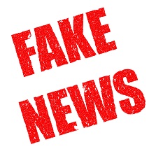 Image of text that says Fake News