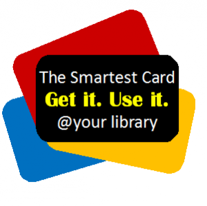 image showing text the smartest card get it use it at your library