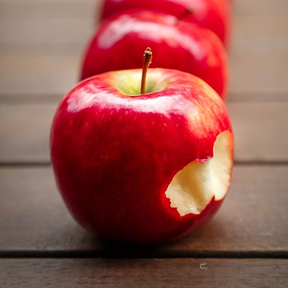 image of apple with bite