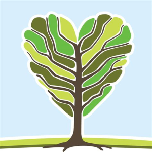 ICAN logo tree shaped as a heart