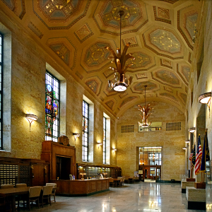 image of Indiana State Library great hall