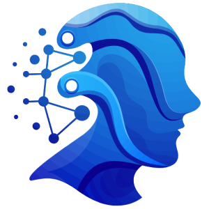 image of person in profile with data connections in back of head