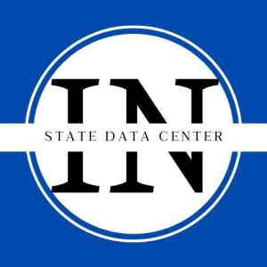 logo Indiana State Data center in a circle